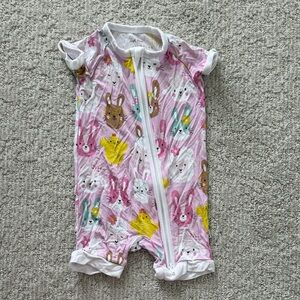 Little Sleepies Pink Pastel Parade Shorty Zippy